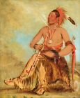 Large Handmade Oil Painting Native American Indian On Canvas Home Wall Decor Art