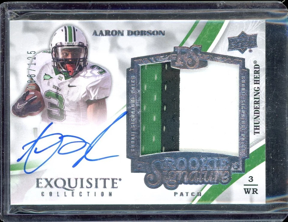 2013 Exquisite Collection Autographs Patch #138 Aaron Dobson 086/125 - Image 1 of 1