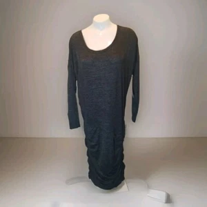 NWT ATHLETA Tulip Dress LS Heather Gray LP Petite $108 - Picture 1 of 7