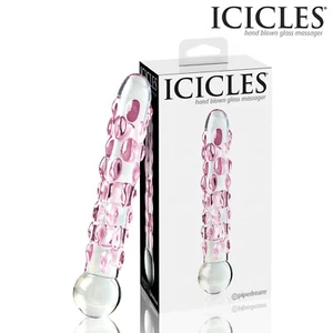 Icicles No 7 Sex Hard Glass G-Spot Anal Dildo Butt Fallo Tappo Anale Vetro Toy - Foto 1 di 6