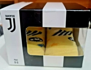 Juventus - Chaussettes Jaunes Nouveau-Né 0-3 Mois Official Produit 80% Coton - Picture 1 of 5