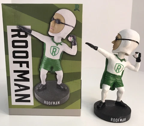 Dayton Dragons Bobblehead 2022 ROOFMAN, for Season Ticket Holders, New in Box Cover
