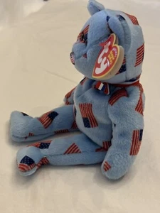 Bandiera Beanie Babies "Unione" 2003 4 luglio orso - Foto 1 di 4