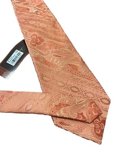 NWT Tasso ELBA Men's Tie 100% Silk Striped Paisley All Over Handmade - Picture 1 of 7