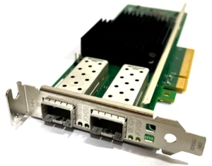 Genuine Intel X710-DA2 Dual Port 10Gb SFP+ PCIe x8 CNA X710 DA2 Dell 5N7Y5 LP - Picture 1 of 6