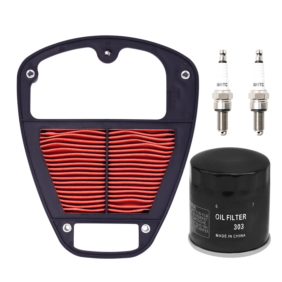 Filtro de aire y aceite y 2 bujías para Kawasaki Vulcan 900 VN900 2006-2023 Foto 1 de 4