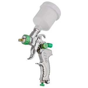 Mini DETAIL TOUCH-UP HVLP SPRAY GUN 1.0 Tip Plastic Cup Auto Paint Spot Repair - Picture 1 of 5