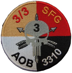 US Army 3rd BN 3rd Special Forces Group AOB 3310 Bügelbild/Aufnäher Patch - Bild 1 von 1