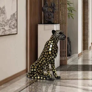Leopard sculpture luxury home decor animal figurine big sculpture,entrance decor - Picture 1 of 1