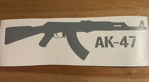 Ak47 Gun Rifle Vinyl Decal Sticker Car Truck Window - Picture 1 of 7