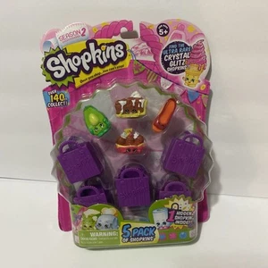 New in Packaging Shopkins Season 2, 5 Pack with Purple Shopping Bags VHTF - Picture 1 of 4