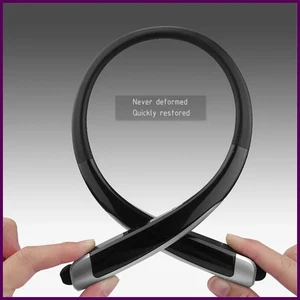 HBS-1100 Stereo Bluetooth Kopfhörer Binaurale Freisprecheinrichtung Nackenbügel Ohrhörer - Bild 1 von 27