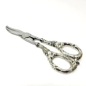 Vintage verzierte Sterling Silber Traubenschere Hoffritz NY Italien - Bild 1 von 10