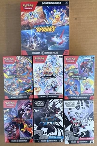 7 x Pokemon BOOSTER BUNDLES 42 Total Booster Prismatic, Rivals + 5 MORE - Bild 1 von 1