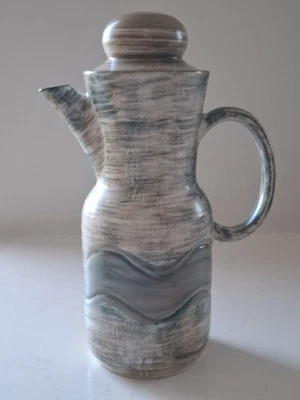 Vintage Secla Portugal Teapot Coffee Pot Pottery Mid Century - Image 1 of 4