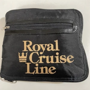 Royal Caribbean Cruise International Packable Collapsible Duffle Bag Black VTG - Picture 1 of 7