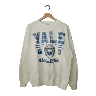 Vtg 90s YALE Bulldogs Sweatshirt College University Crewneck Pullover RARE XL - Image 1 of 4