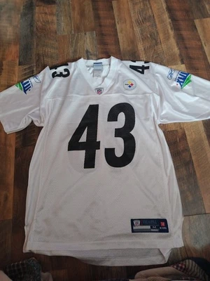 Pittsburgh Steelers Super Bowl XLV Troy Polamalu #43 Men’s Medium Jersey Reebok - Image 1 of 2