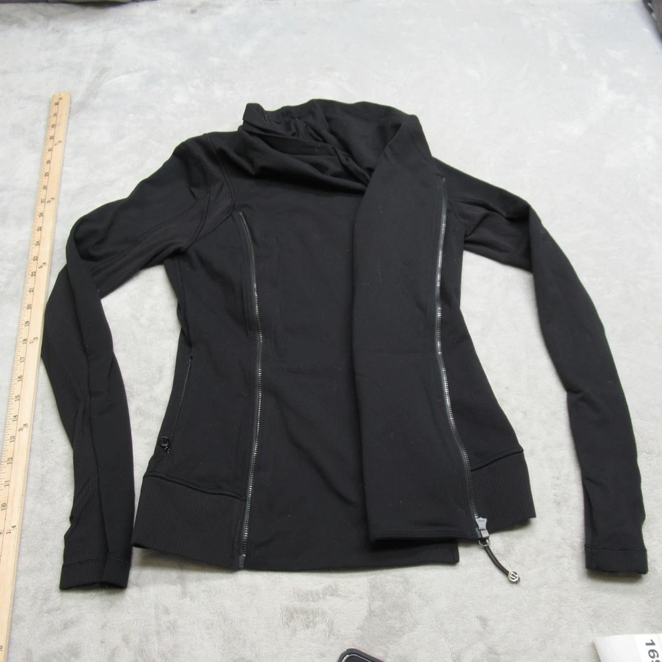 Chaqueta Lululemon Mujer 8 Negra Bhakti Yoga Pista Correr Gimnasio Absorber Correr Foto 1 de 4