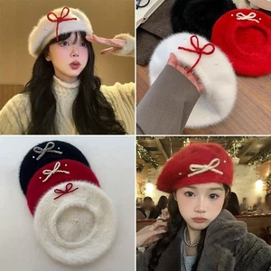 Dome Beanie Cap Luxury Wool Casual Painter Hat Fashion Warmer Hat Autumn - Picture 1 of 12