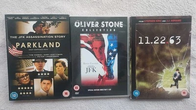 JFK DVD BUNDLE Director's Cut STEPHEN KING 11.22.63 SERIES PARKLAND UK R2 - Image 1 of 2