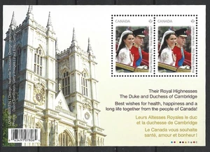 Kanada - Hochzeit William und Catherine Block 144 postfrisch 2011 Mi. 2739 - Bild 1 von 1