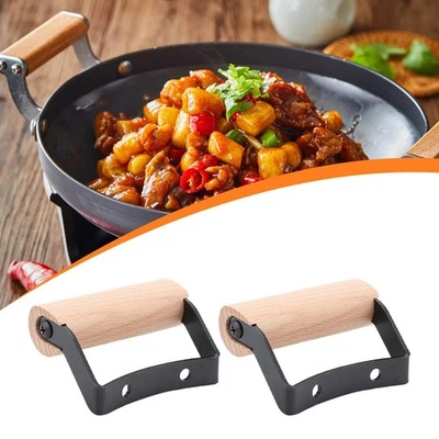2Pcs Pot Handle Parts Replacement for Enameled Griddles Frying Pans Skillets - Image 1 of 4