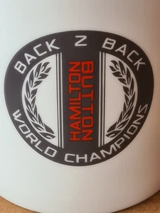 F1 Hamilton ButtonCup / Mug Back 2 Back Champions Porzellan Becher. VMM Team. - Bild 1 von 6