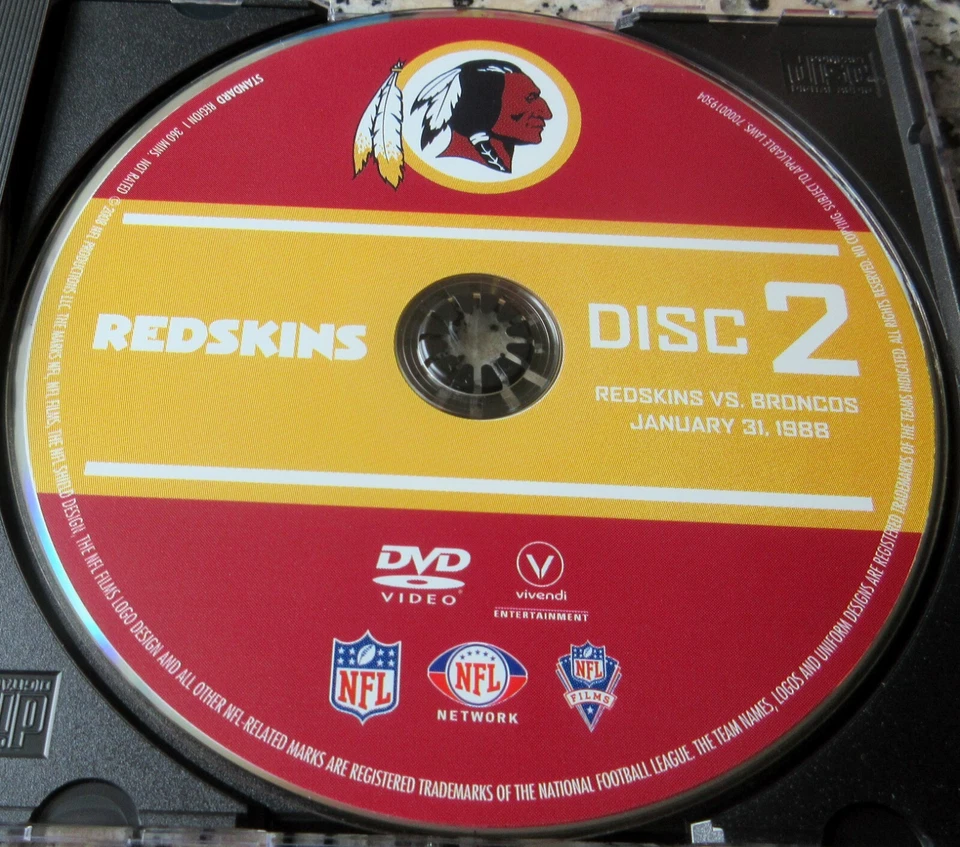 WASHINGTON REDSKINS vs DENVER BRONCOS Super Bowl XXII DVD Doug Williams MVP $$ - Image 1 of 1