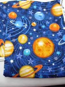Robert Kaufman Collection Intergalactic Screen Print 2 Pieces 0.97 Yds/2.19 Yds - Picture 1 of 7