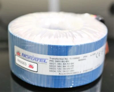  55V+55V 5A TOROIDAL TRANSFORMER NORATEL  ( SPECIALLY FOR AUDIO AMPLIFIERS) 240V - Image 1 of 2