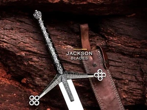 Handmade Scottish Claymore Sword, Medieval Sword, Battle Ready Viking Sword Gift - Picture 1 of 15