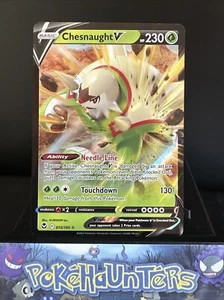 Pokemon Card Chesnaught V 015/195 Half Art Silver Tempest Near Mint - Picture 1 of 2