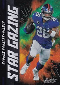 2021 Absolute Football #SG20 Saquon Barkley Star Gazing - Picture 1 of 2