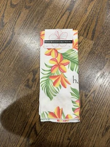 Asciugamano da cucina in microfibra design tropicale hawaiano nuovo con etichette - Foto 1 di 4
