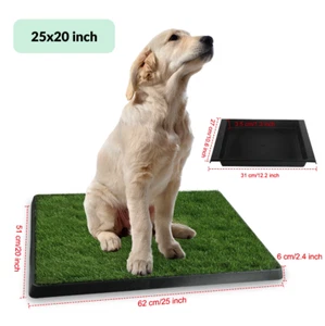 Dog Potty Training Artificial Grass Pad Pet Cat Toilet Trainer Mat Puppy Loo - Picture 1 of 16