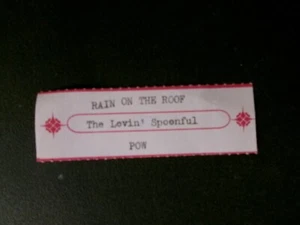 1 Lovin' Spoonful Jukebox Title Strip -Rain on the Roof/POW 7" 45 - Picture 1 of 1
