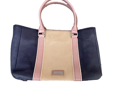 Bcbg Maxazria черный, розовый и бежевый ручная сумка с ремнем через плечо отличном - Изображение 1 из 4