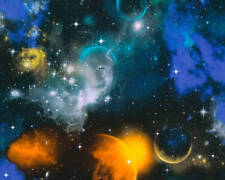 340661 - Garçons & Fille Stars Galaxy Multicolore AS Creation Papier Peint
