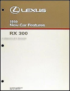 1999 Lexus Rx 300 Características Manual 99 RX300 Útil para 2000 - Imagen 1 de 1