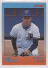 1989 Star Durham Bulls Blue/Orange Pink Card Stock Mike Stoker #20