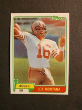 1981 Topps Football JOE Montana Rookie Card #216 STUNNING! PACK FRESH!