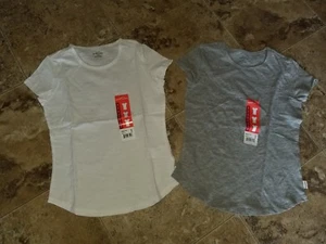 Nwt Girls Eddie Bauer T-Shirt Short Sleeve Shirt White Gray XS S M L - Picture 1 of 3