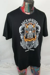 Rock and Rider Biker Chopper Black Tshirt Men's 2XL - Picture 1 of 10