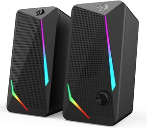 Redragon GS510 RGB Desktop Speakers, 2.0 Channel PC Computer Speaker with 4 Colo - Picture 1 of 12