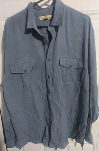 Tommy Bahama Men’s Blue Long Sleeve Button Size L - Picture 1 of 5