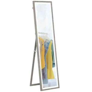 OFFERTA HOMCOM SPECCHIO VETRO E MDF CON LUCI LED A 3INTENSITA, TOUCH, 40x5x160cm - Foto 1 di 10