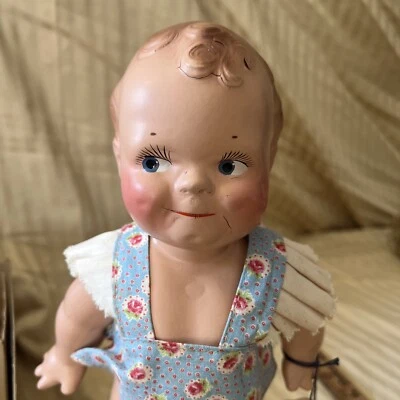 Boneca Scoodles antiga composição camafeu boneca por Rose O'Neil, 1925 caixa original - Imagem 1 de 4