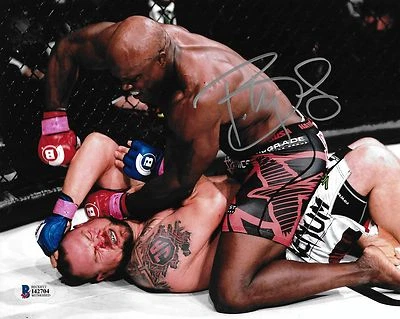 Foto firmada por Bobby Lashley de 8x10 BAS Beckett certificado de autenticidad Bellator MMA foto autógrafa 3 Foto 1 de 4