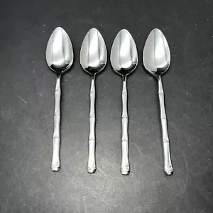 The Cellar Teaspoons (x4) Stainless Steel Japan Bamboo Design - Picture 1 of 2